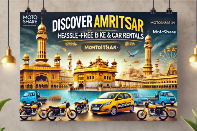 Explore Amritsar with Motoshare: Your One-Stop Solution for Hassle-Free Bike and Car Rentals